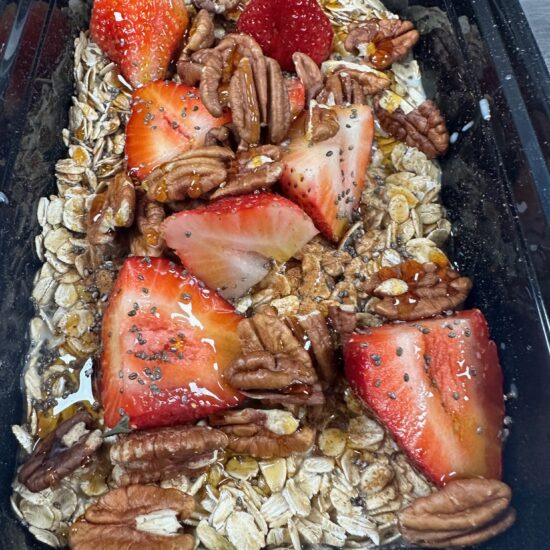 Overnight Strawberries & Cream Oats