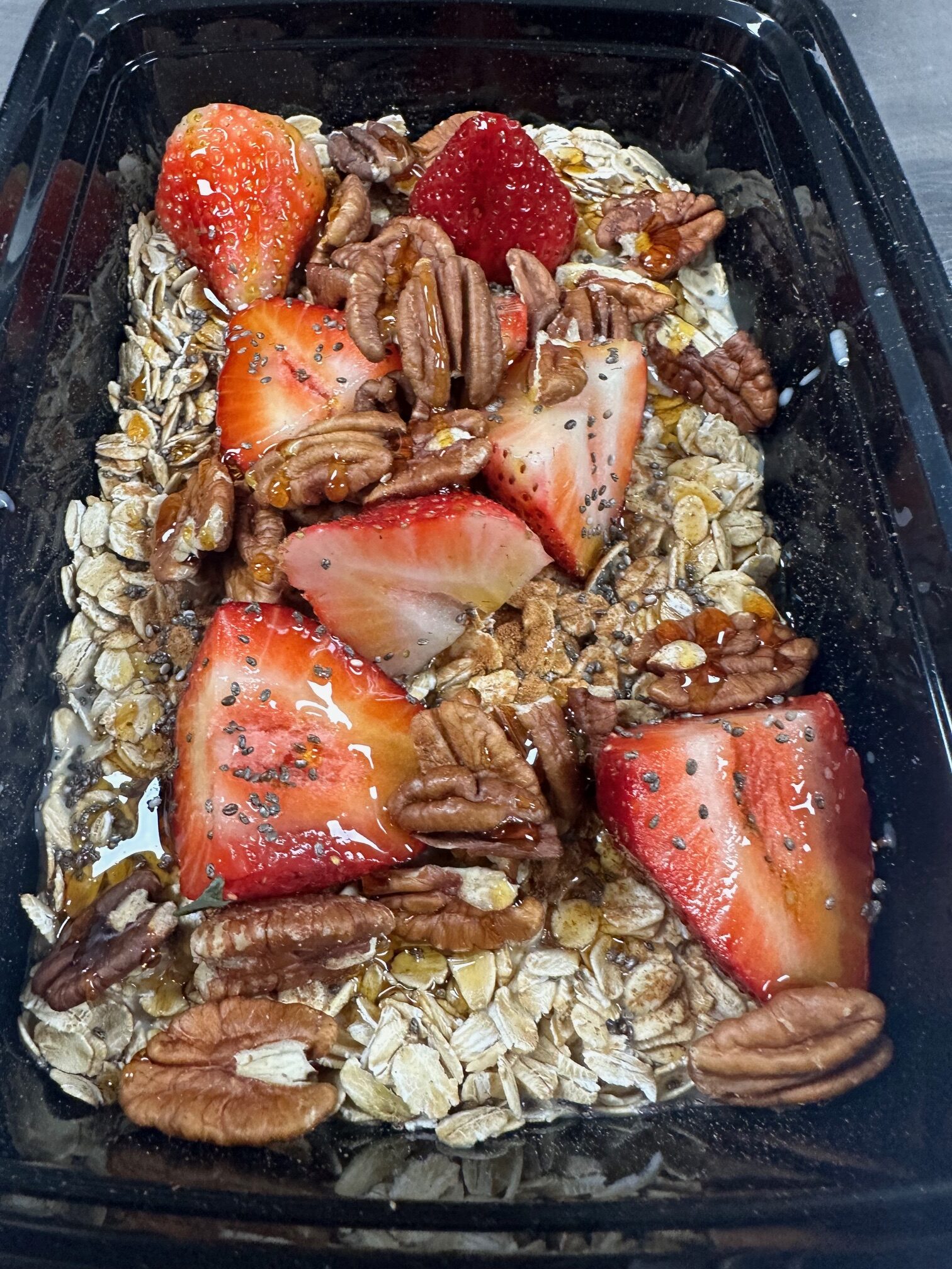 Overnight Strawberries & Cream  Oats